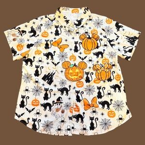 Halloween Themed Disney Button-Up Shirt